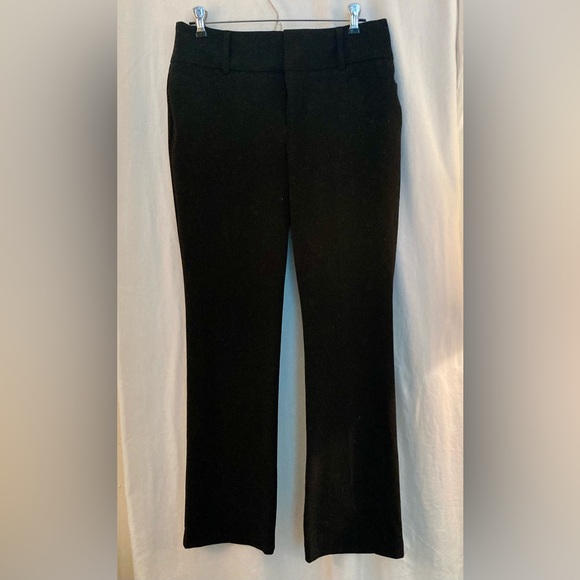 Apt. 9 Pants - Apt. 9 Black Polyester/Rayon Pants Wide Waistband Size 4 Petite